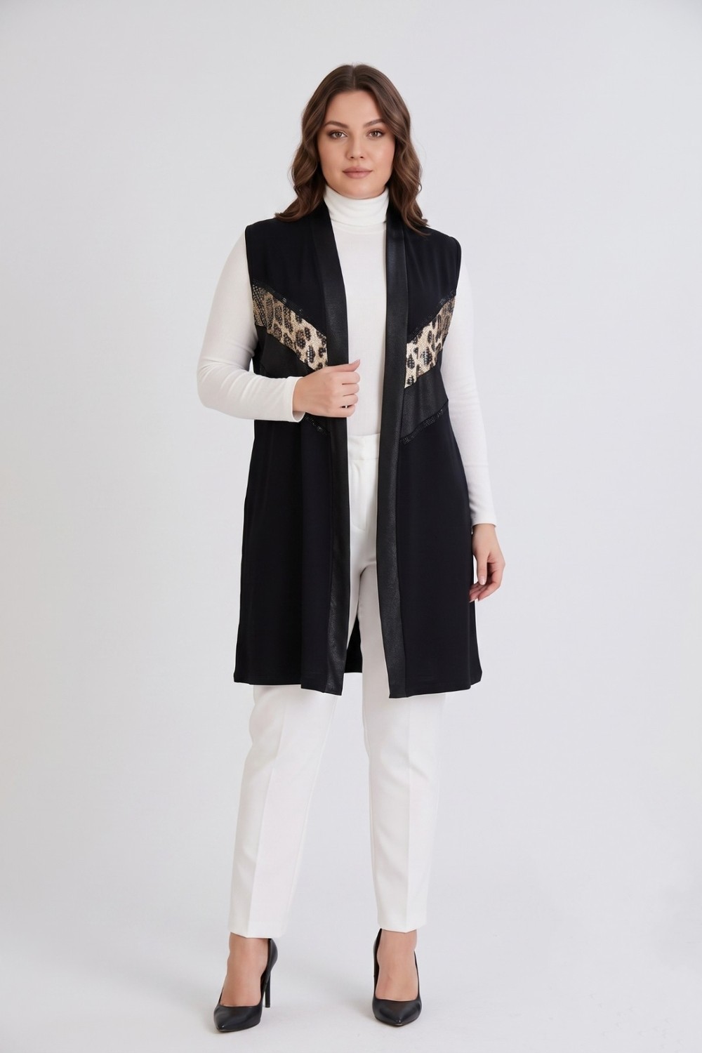 Wearon Kadın Düğmesiz Modelli Yelek 54158 BGL-ST05662