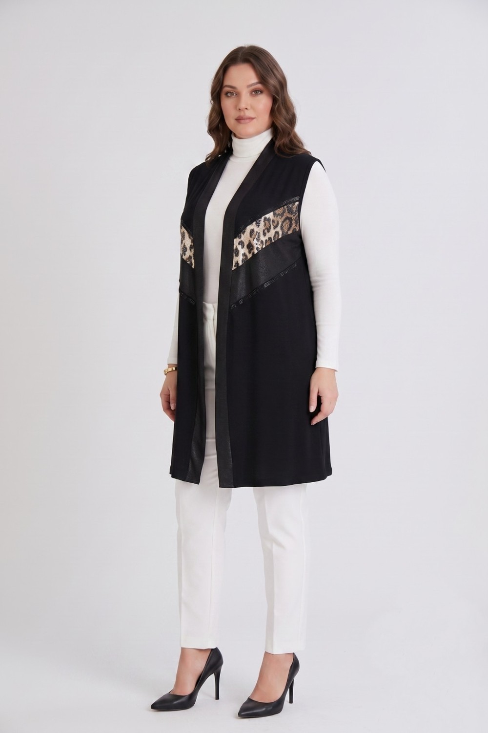 Wearon Kadın Düğmesiz Modelli Yelek 54158 BGL-ST05662 görsel 2
