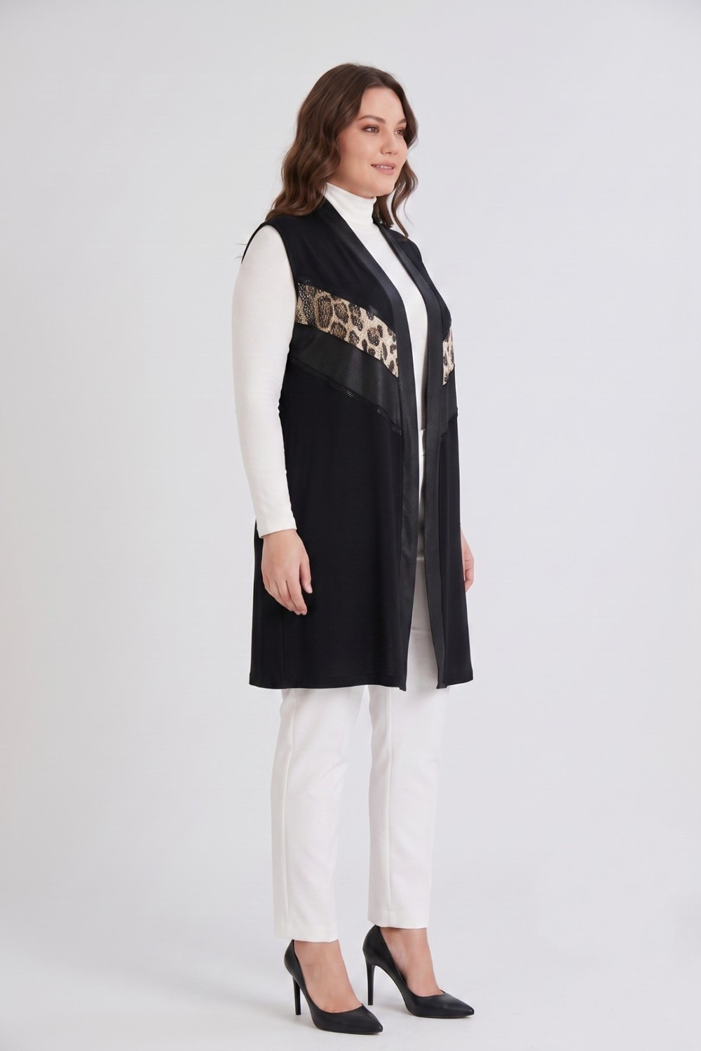 Wearon Kadın Düğmesiz Modelli Yelek 54158 BGL-ST05662 görsel 3