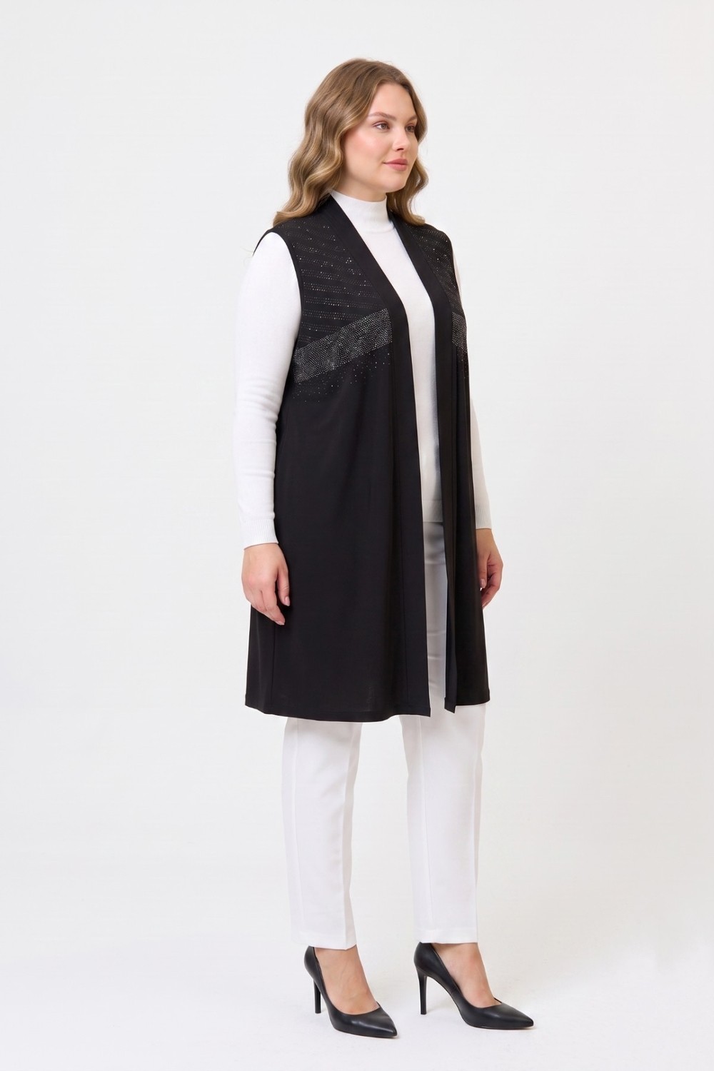 Wearon Kadın Düğmesiz Modelli Yelek 54297 BGL-ST05661 görsel 3