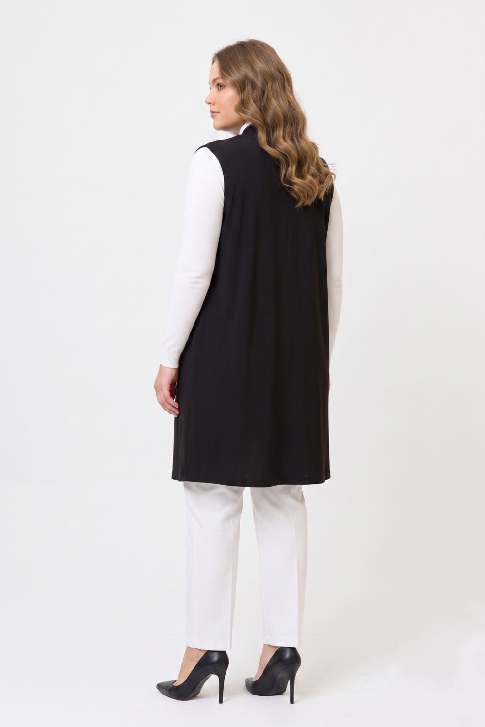 Wearon Kadın Düğmesiz Modelli Yelek 54297 BGL-ST05661 görsel 4