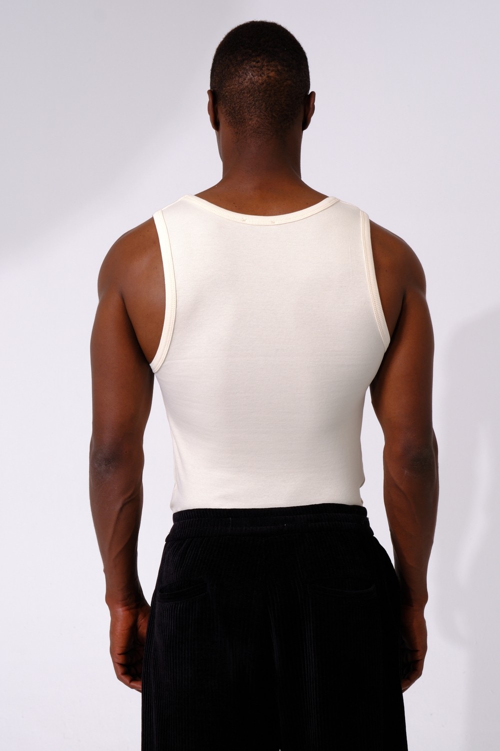 Gamaro Erkek Halter Yaka Penye Kaşkorse Fitted Kalıp Sporcu Likralı Atlet görsel 4