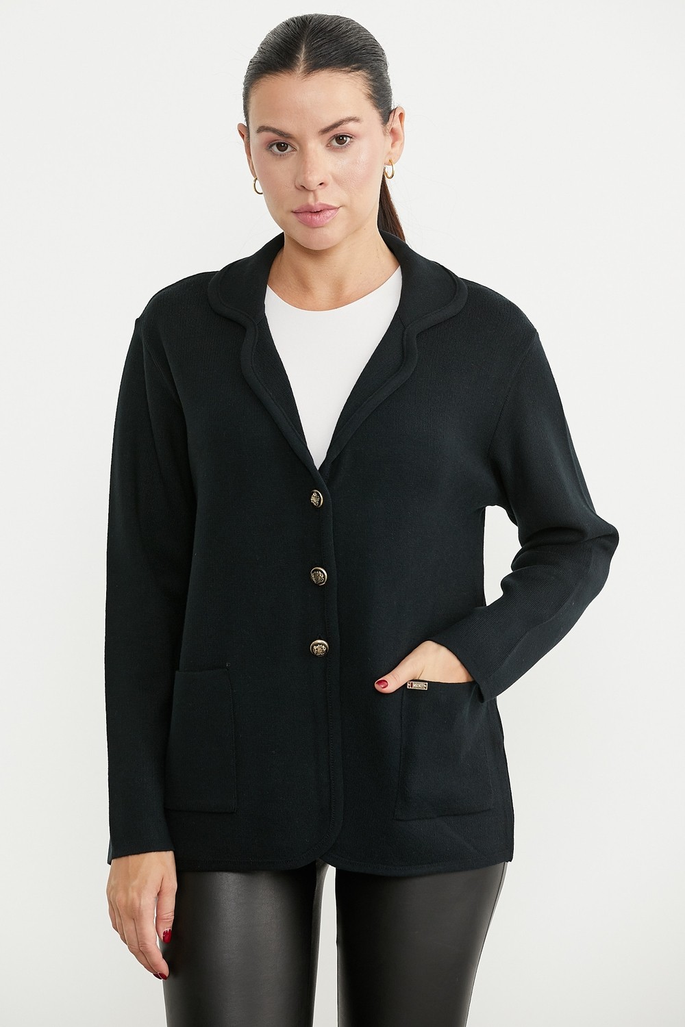Sementa Oversize Cepli Triko Ceket - Bej görsel 7