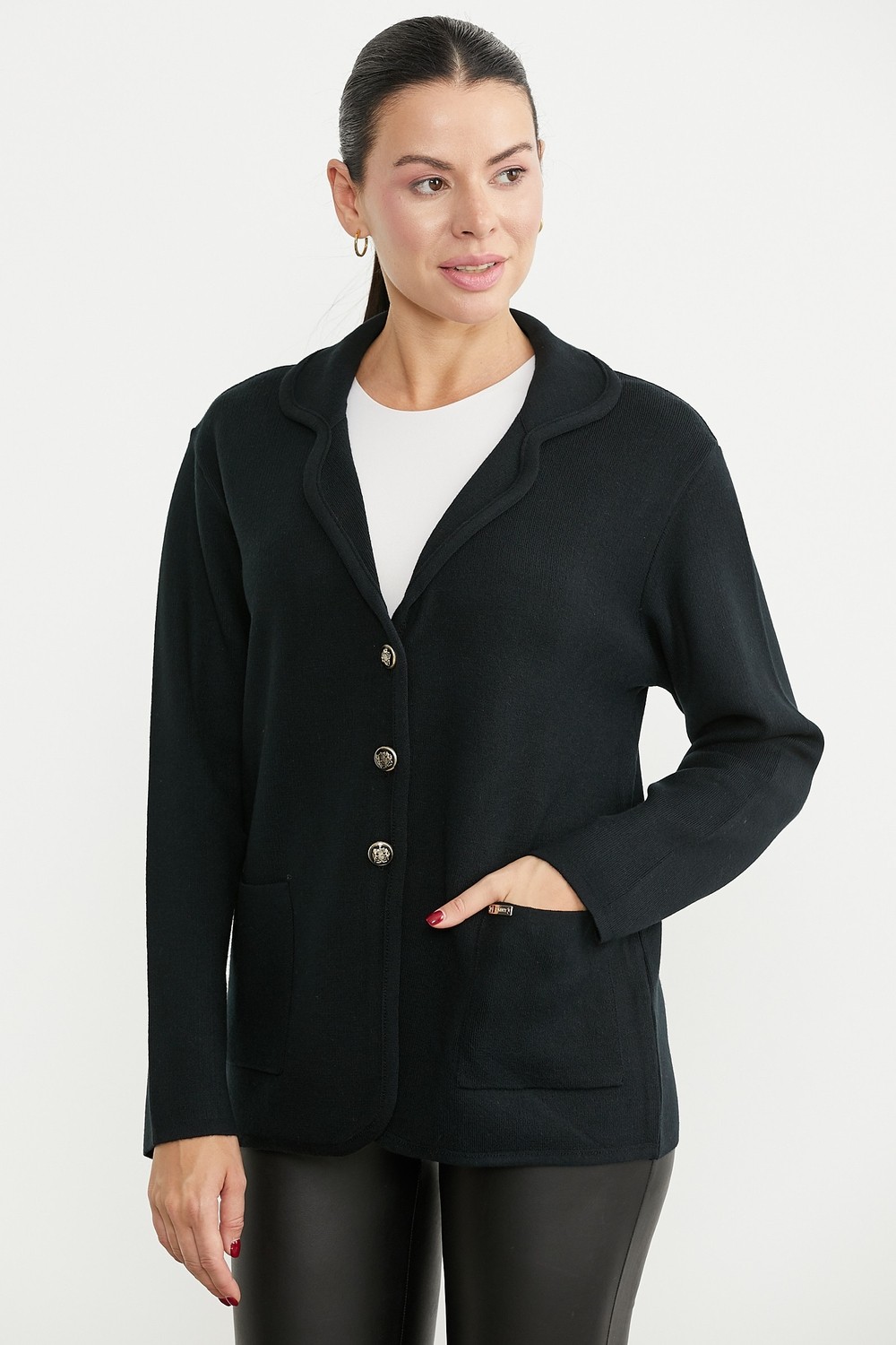Sementa Oversize Cepli Triko Ceket - Bej görsel 8