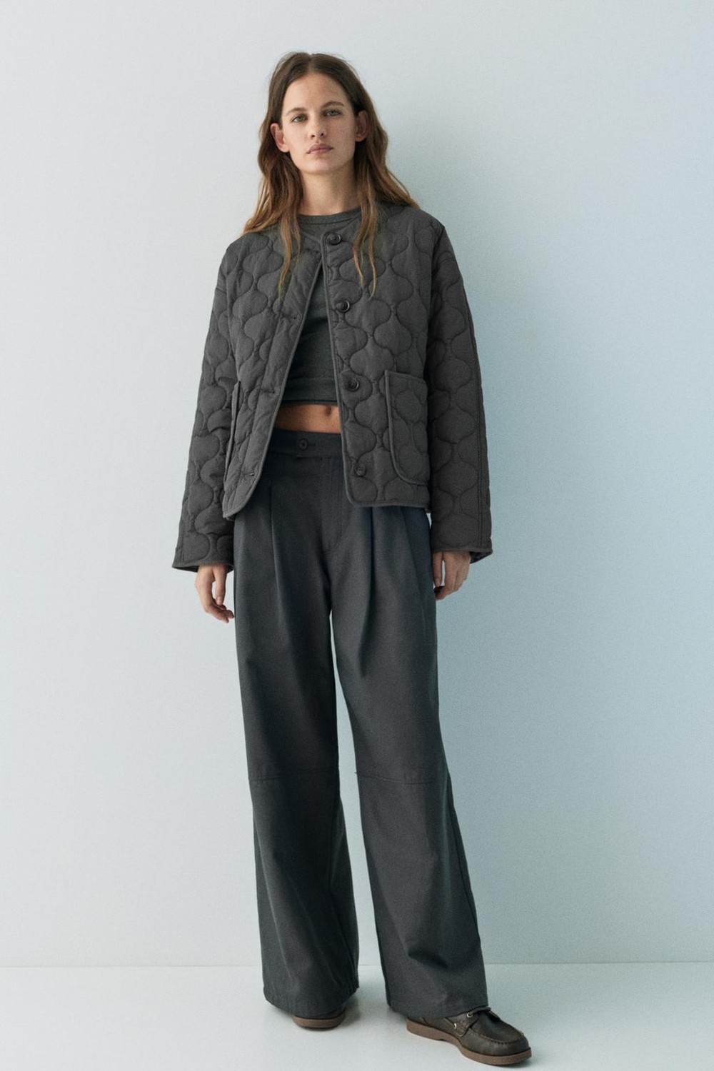 Allbucks Pull & Bear, Kapitone Hafif Şişme Mont ABPNB00028 görsel 2