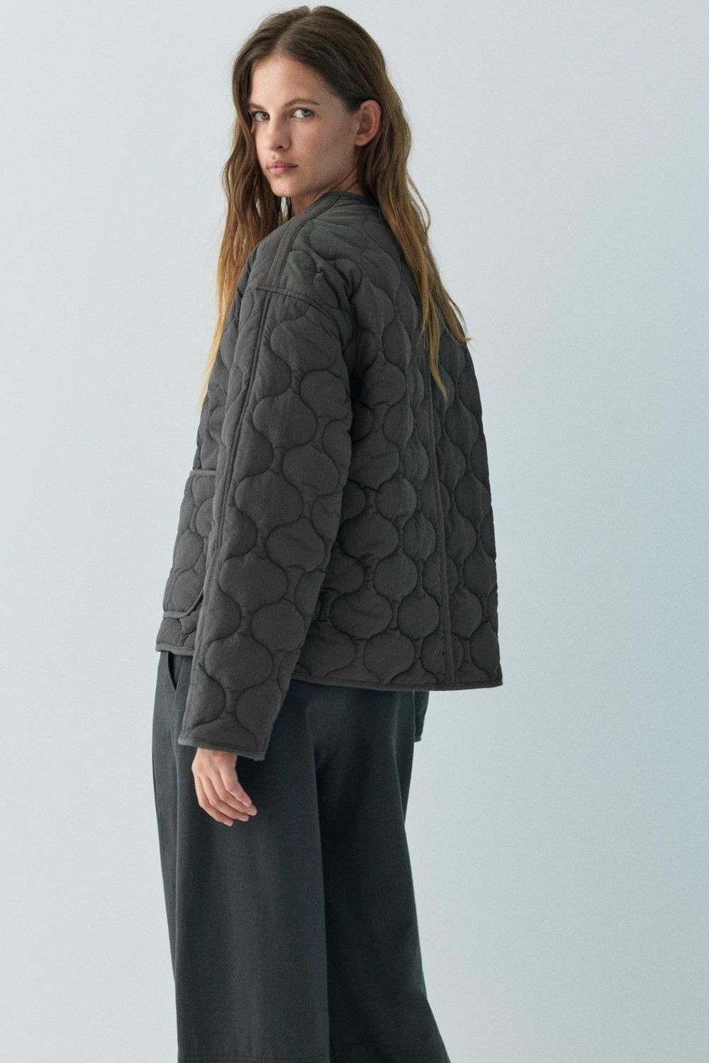 Allbucks Pull & Bear, Kapitone Hafif Şişme Mont ABPNB00028 görsel 3