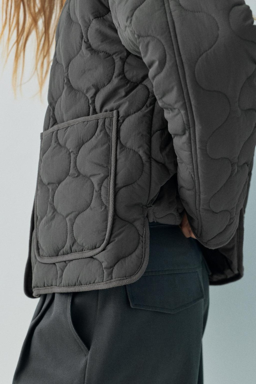 Allbucks Pull & Bear, Kapitone Hafif Şişme Mont ABPNB00028 görsel 8