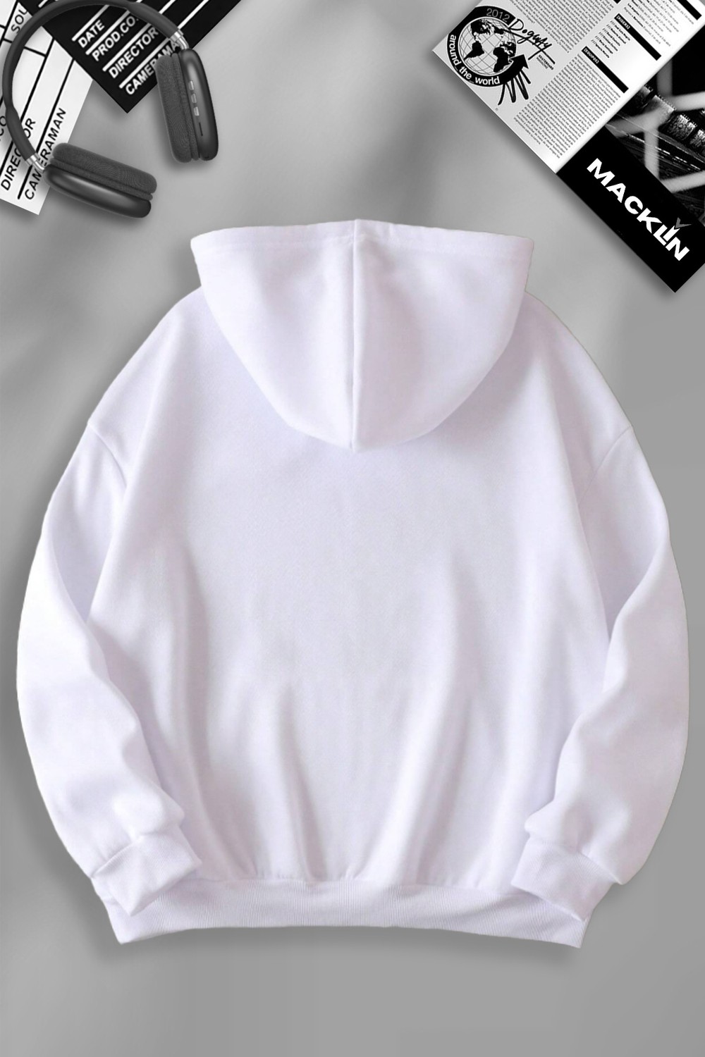 Macklin Sevgili - Arkadaş Çift Kombini Bullet ve Suki Sırt Baskılı Özel Tasarım Kapüşonlu Sweatshirt 2li Takım görsel 7