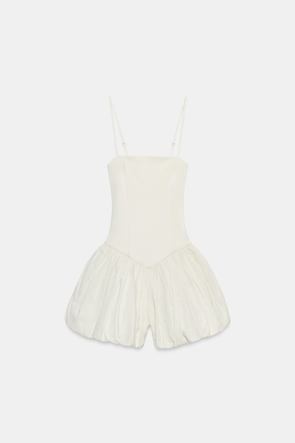 Allbucks Zara, Hacimli Etekli Kontrast Kısa Tulum ABZRA00136 görsel 4