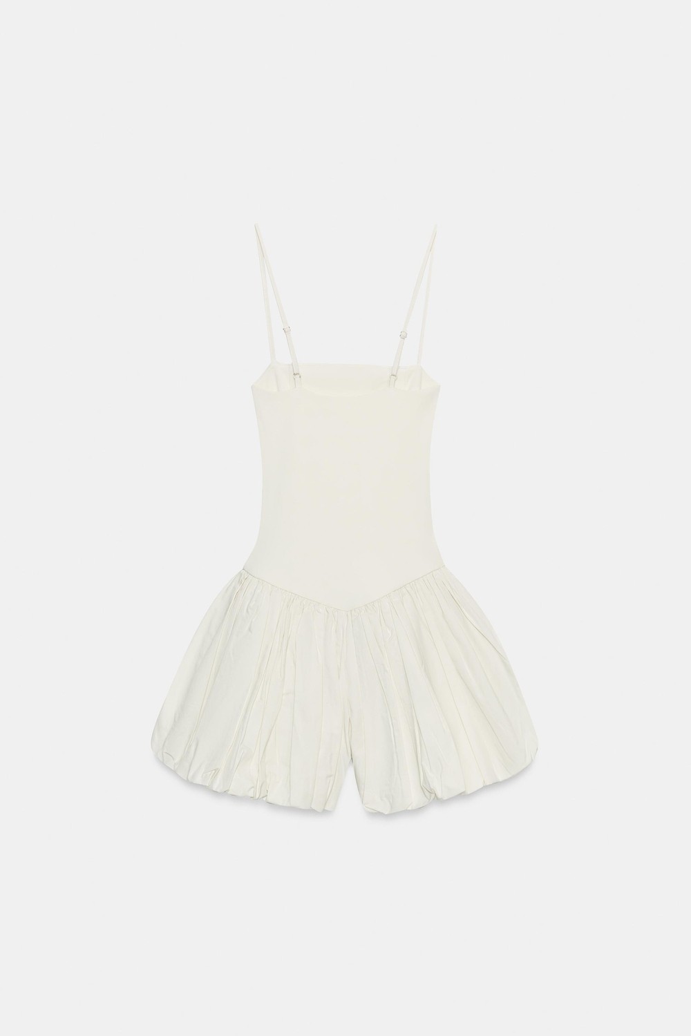 Allbucks Zara, Hacimli Etekli Kontrast Kısa Tulum ABZRA00136 görsel 5