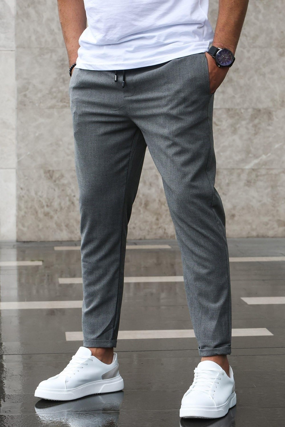 Die Grup Madmext Antrasit Jogger Pantolon 4242,GRI 2xl görsel 2