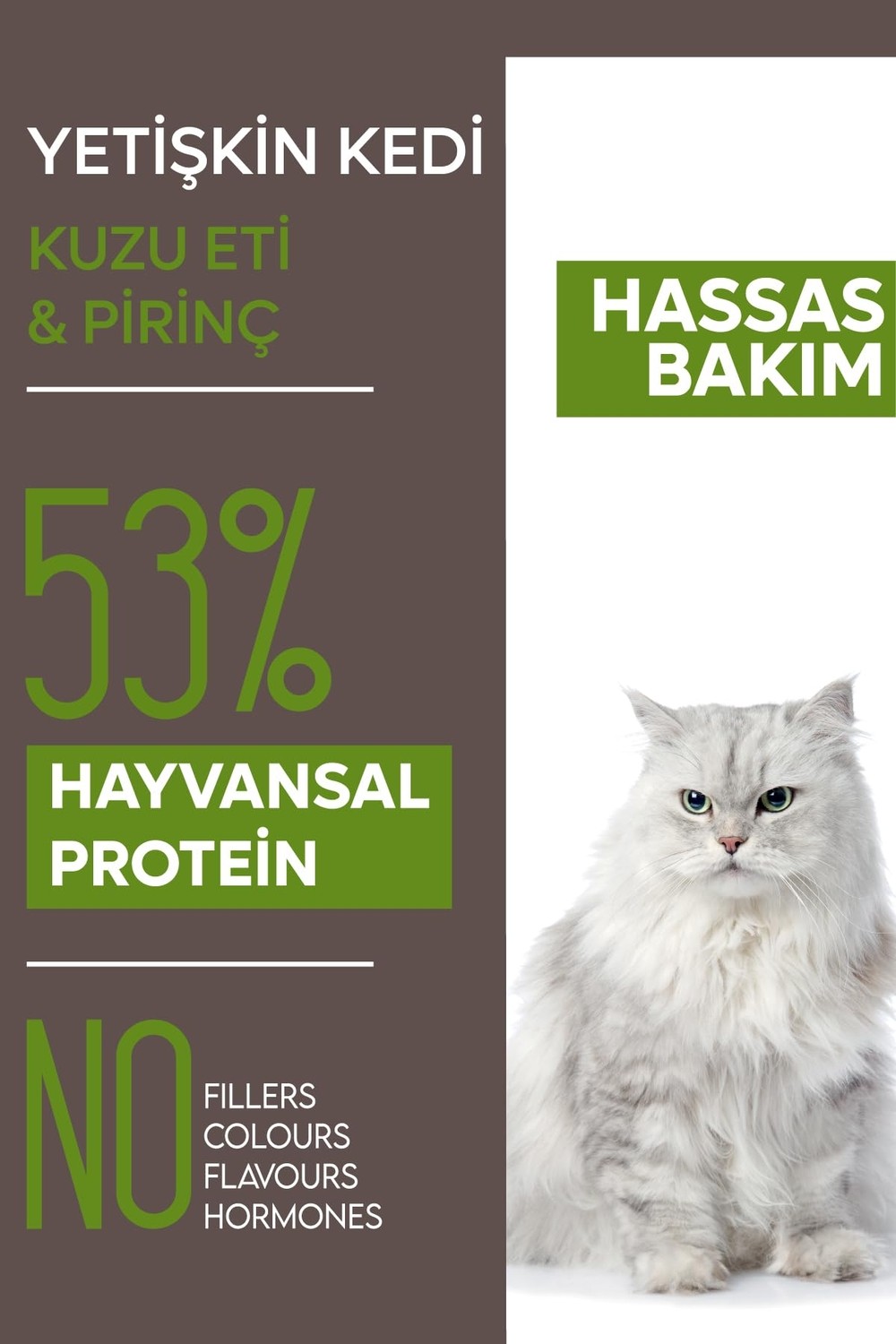 Die Grup Animal World Kuzu Etli Yetişkin Kedi Maması 15 kg görsel 2