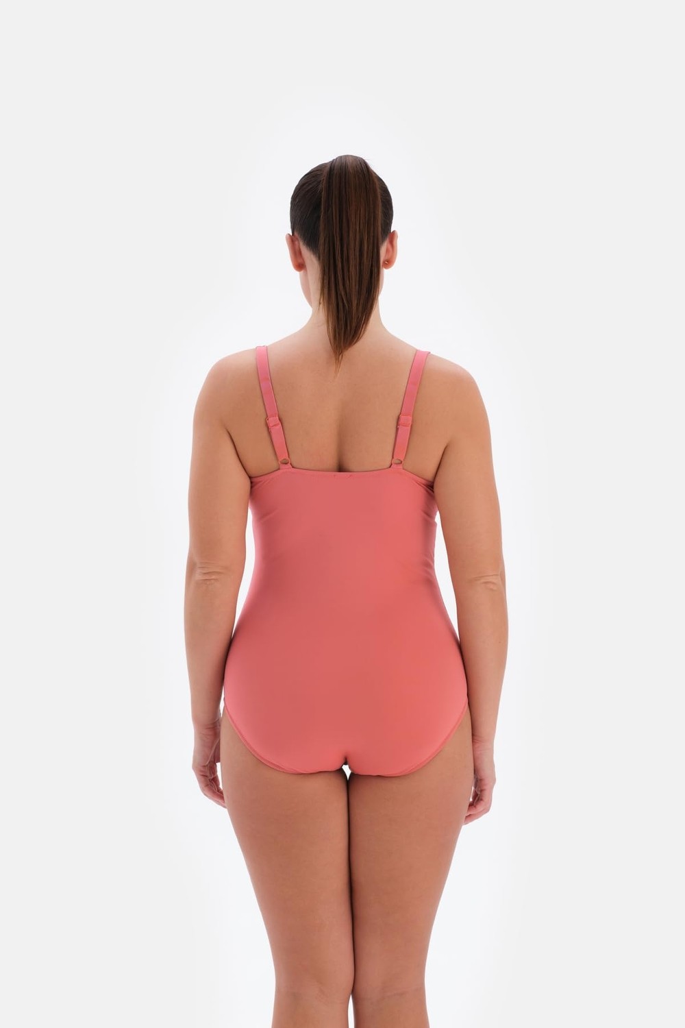 Die Grup Eros Kaplı Çıkarılabilir Askılı Desenli Baskılı Balenli 24SW85086EST Kadın Mayo, Turuncu, 42 görsel 3