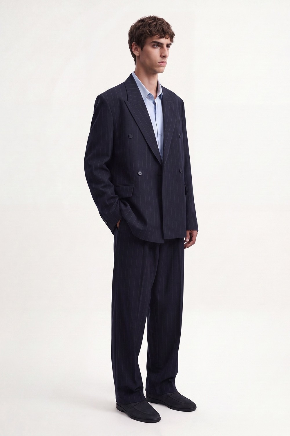 Antioch Relaxed Fit Çizgili Erkek Takım Elbise görsel 4