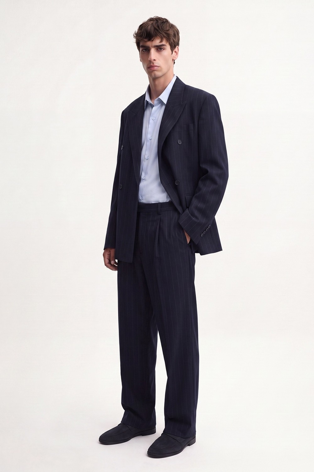 Antioch Relaxed Fit Çizgili Erkek Takım Elbise görsel 6