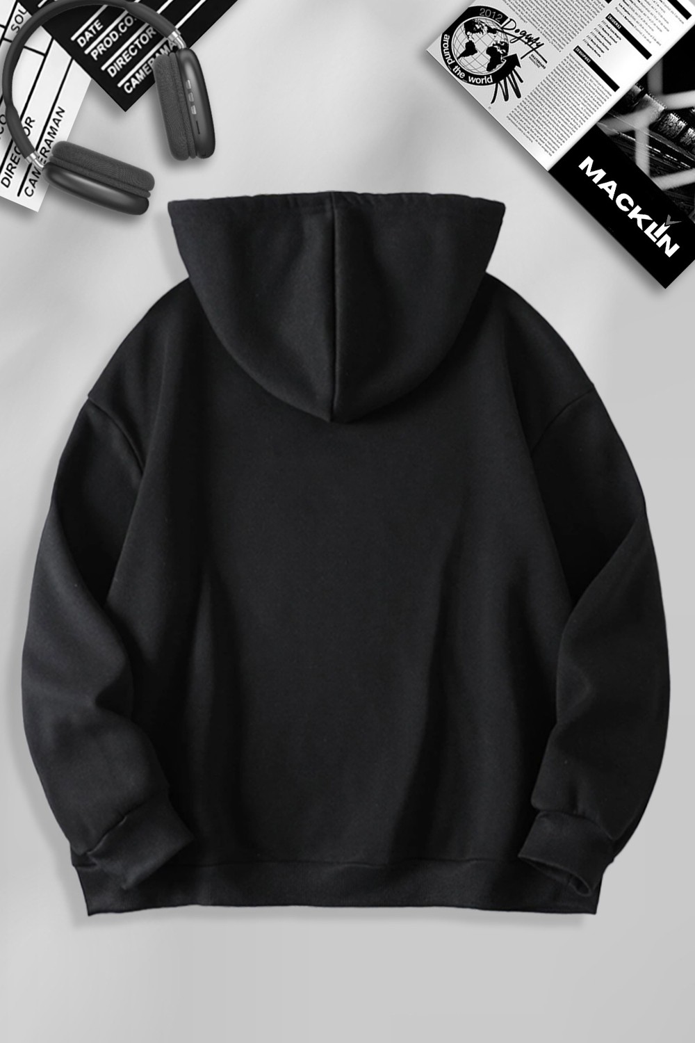 Macklin Unisex Şimşek Mcqueen ve Mater Sırt Baskılı Sevgili Çift Kombini Tasarım Oversize Kapüşonlu Sweatshirt 2'li Takım görsel 8