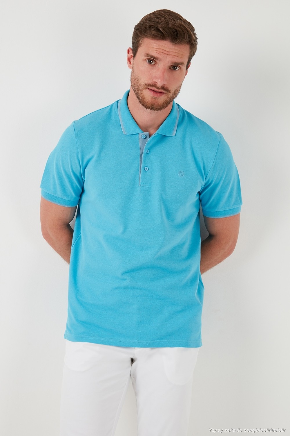Buratti Pamuklu Regular Fit Düğmeli Polo Yaka 5'li Paket T Shirt Erkek T Shirt 590211827S5 görsel 5