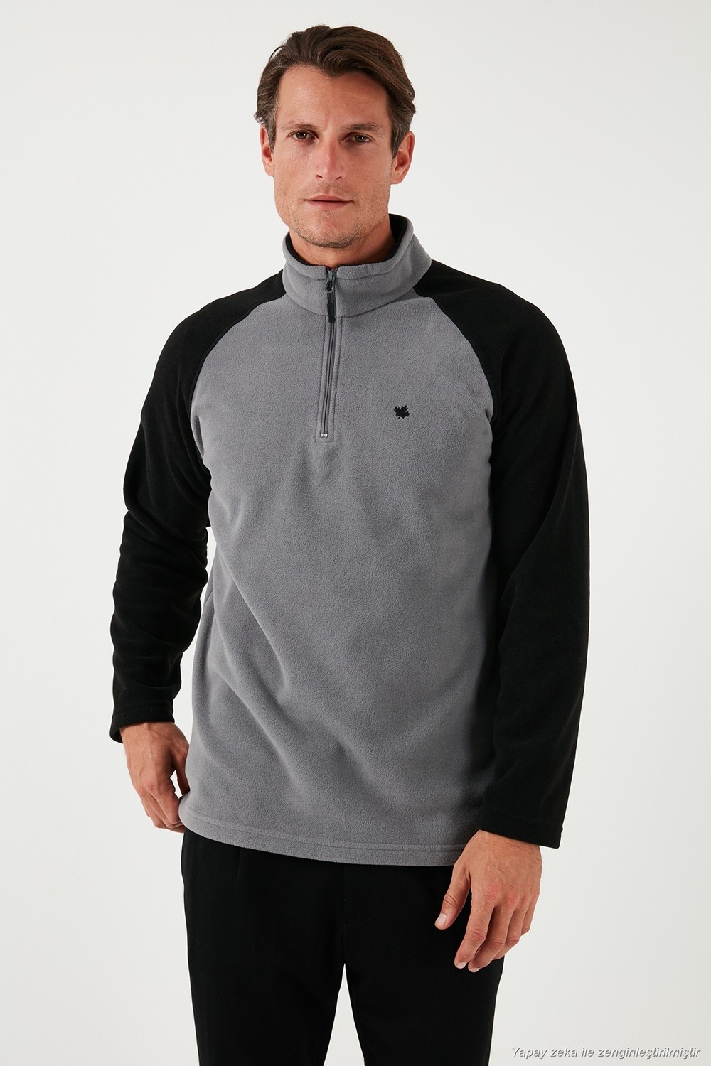 Buratti Slim Fit Yarım Fermuarlı Soğuk Geçirmez Şardonlu 2'li Paket Polar Erkek POLAR 5906055S2 görsel 8