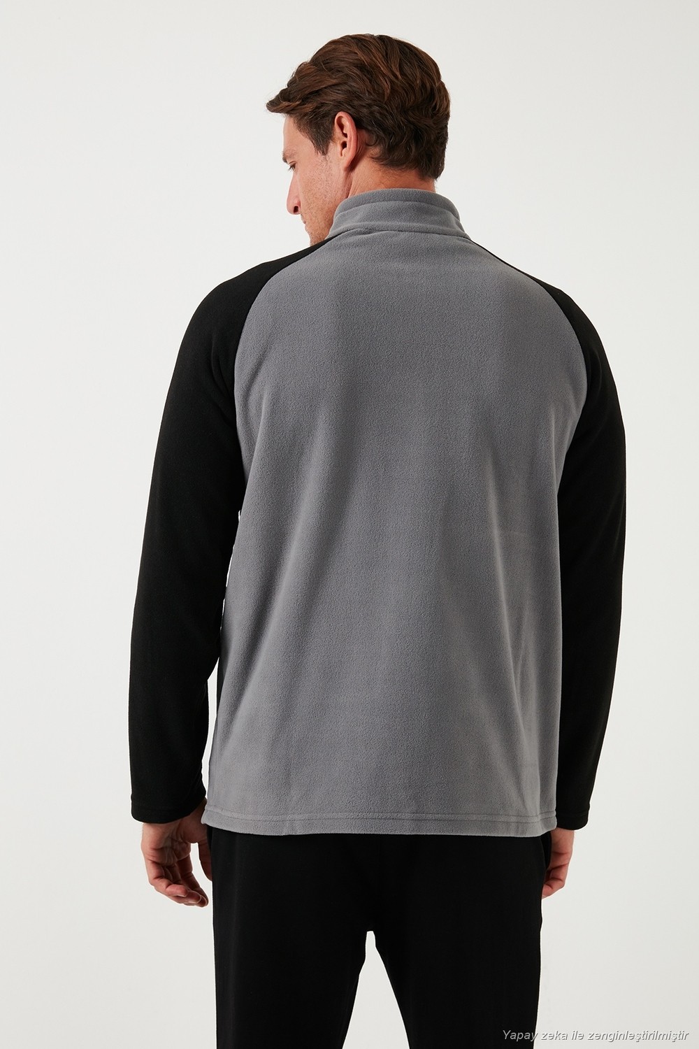 Buratti Slim Fit Yarım Fermuarlı Soğuk Geçirmez Şardonlu 2'li Paket Polar Erkek POLAR 5906055S2 görsel 5