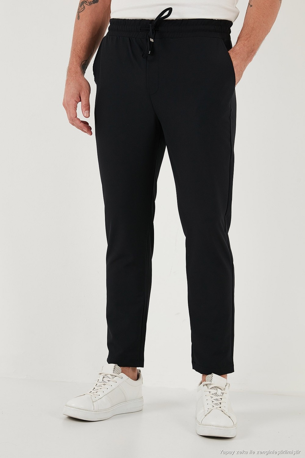 Buratti Streç Regular Fit Normal Bel Düz Paça Jogger Pantolon Erkek Pantolon CF25617801 görsel 4