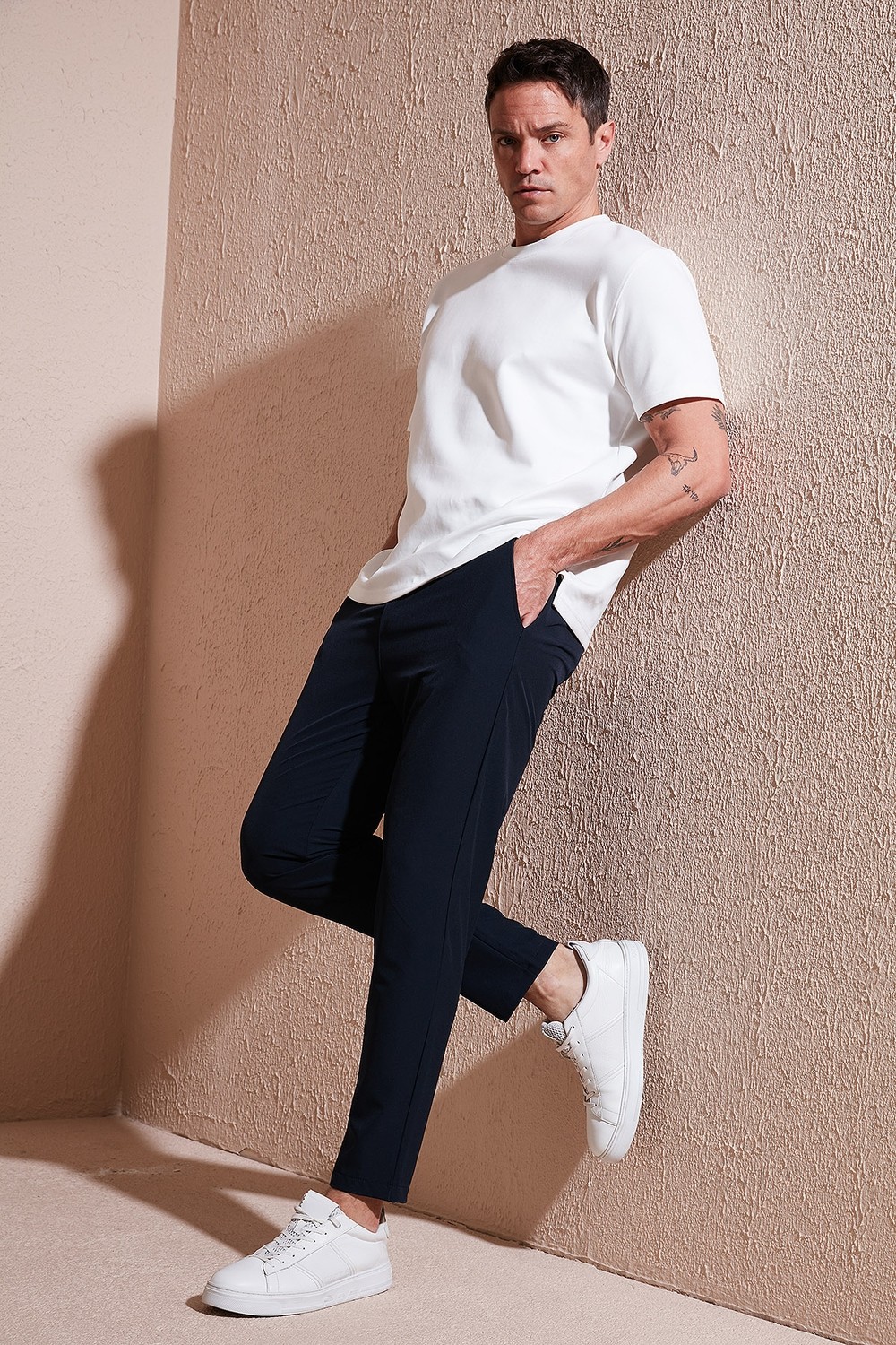 Buratti Streç Regular Fit Normal Bel Düz Paça Jogger Pantolon Erkek Pantolon CF25617801