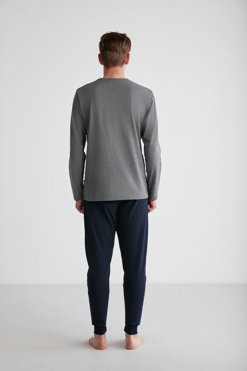 U.S. Polo Assn. 18725 Erkek Yuvarlak Yaka Pijama Takım görsel 6