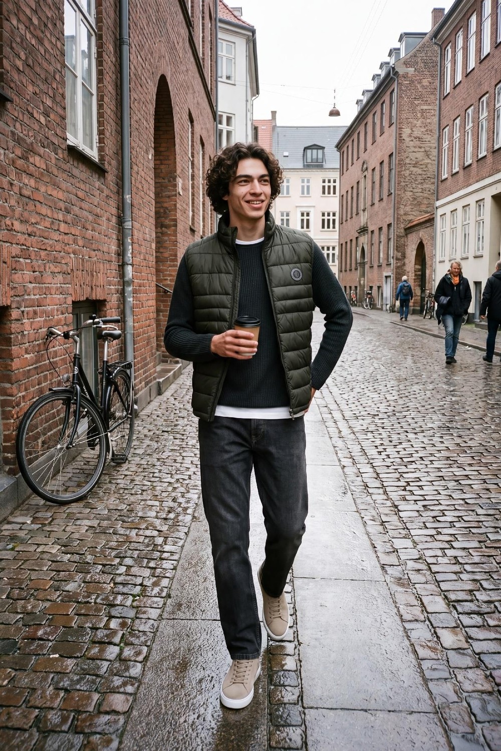 Jack & Jones Jjekıngsley Erkek Hafif Şişme Yelek Dik Yaka Günlük Rahat görsel 5