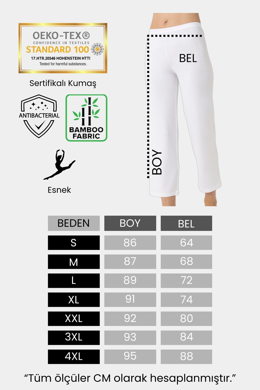 NT Underwear Bambu Içlik Pantolon Astarı - Ince ve Nefes Alabilen Içlik görsel 7