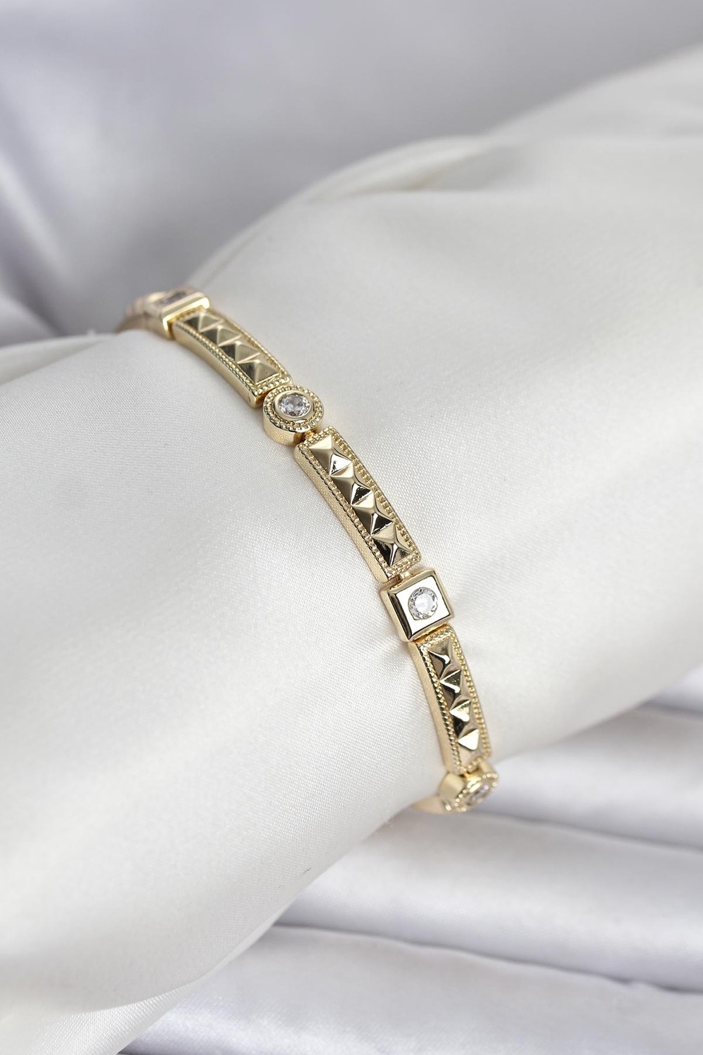 Eldenör Xuping Punta Model Gold Renk Kadın Bileklik 5886