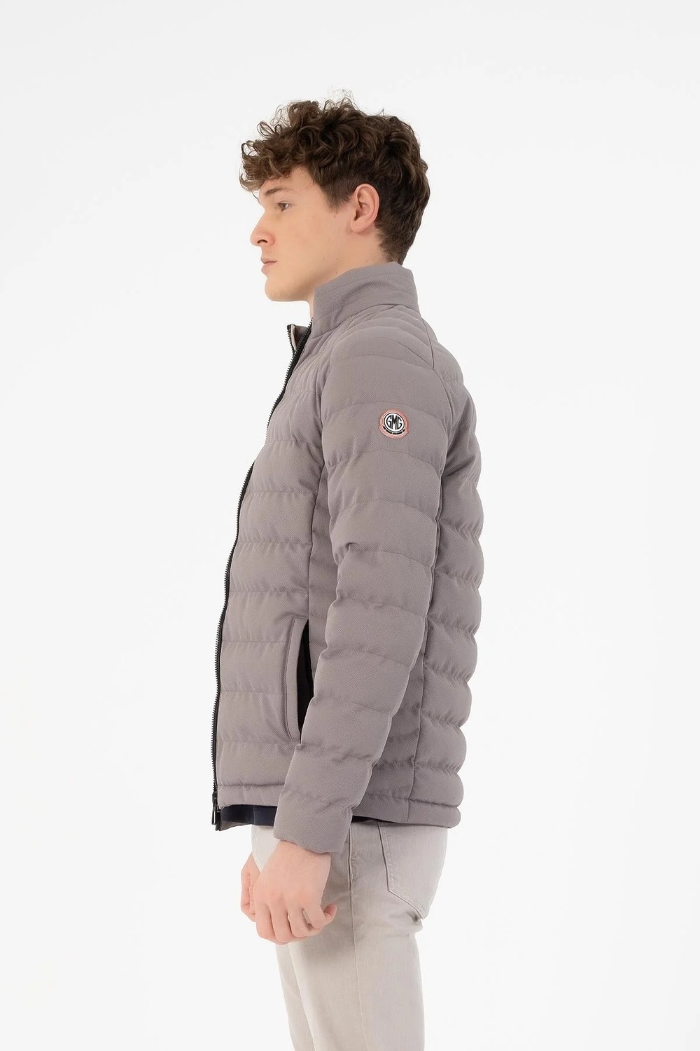 gmg firenze Fermuarlı Slim Fit Şişme Erkek Mont görsel 4
