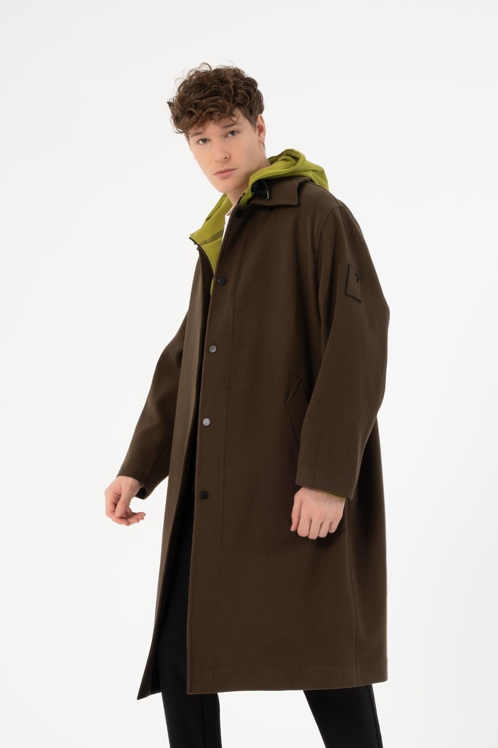 gmg firenze Oversize Erkek Palto Kaban görsel 7