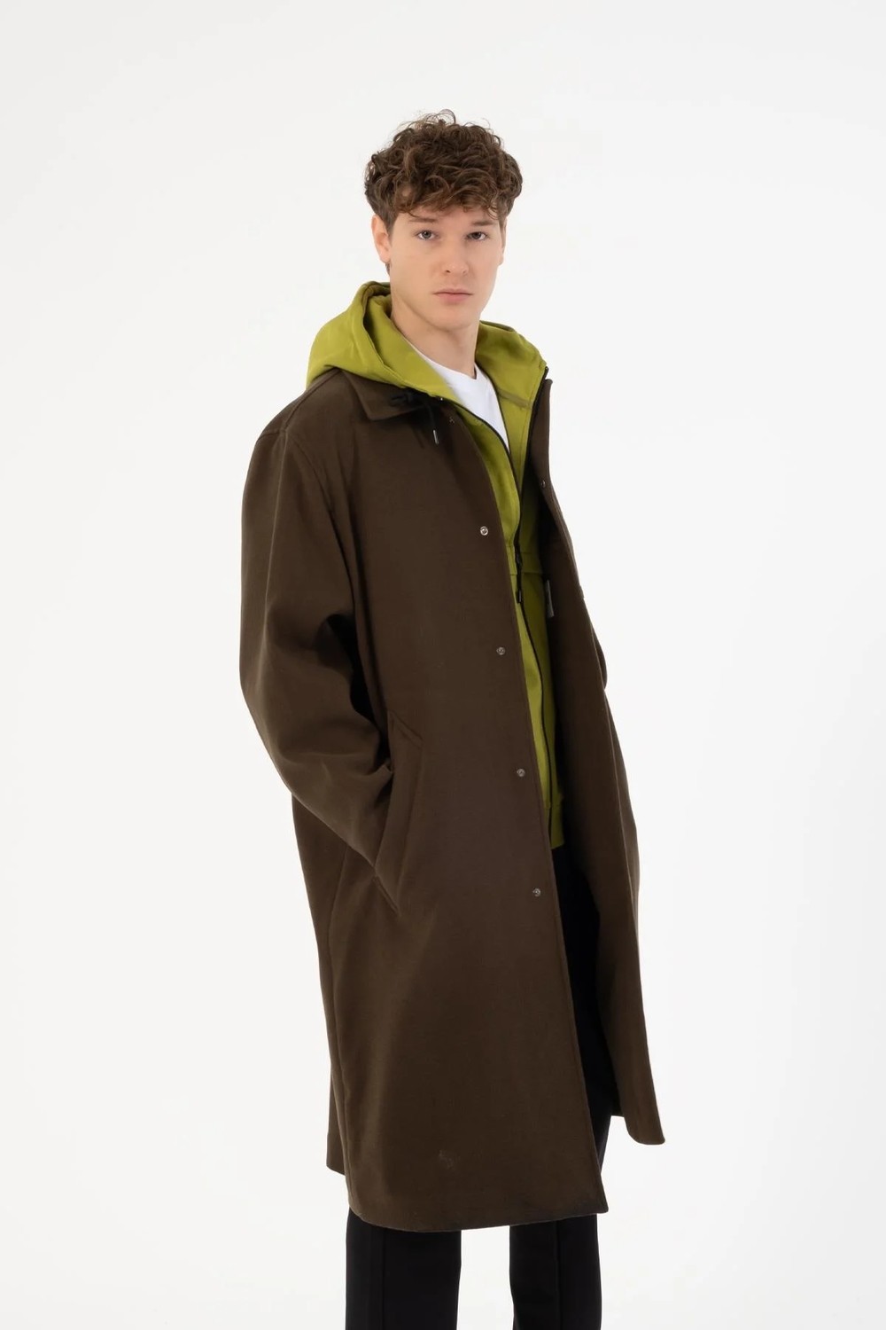 gmg firenze Oversize Erkek Palto Kaban görsel 8