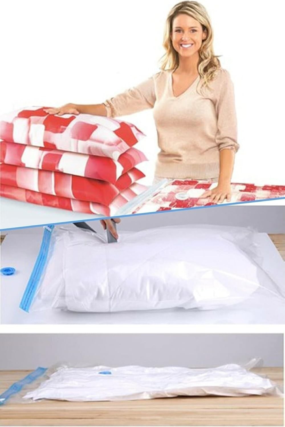 Özkaya Store Pratik Kullanım 73X130 Vakumlu Hurç Yorgan Hurç Yastık Baza Altı Hurcu 1410 görsel 2