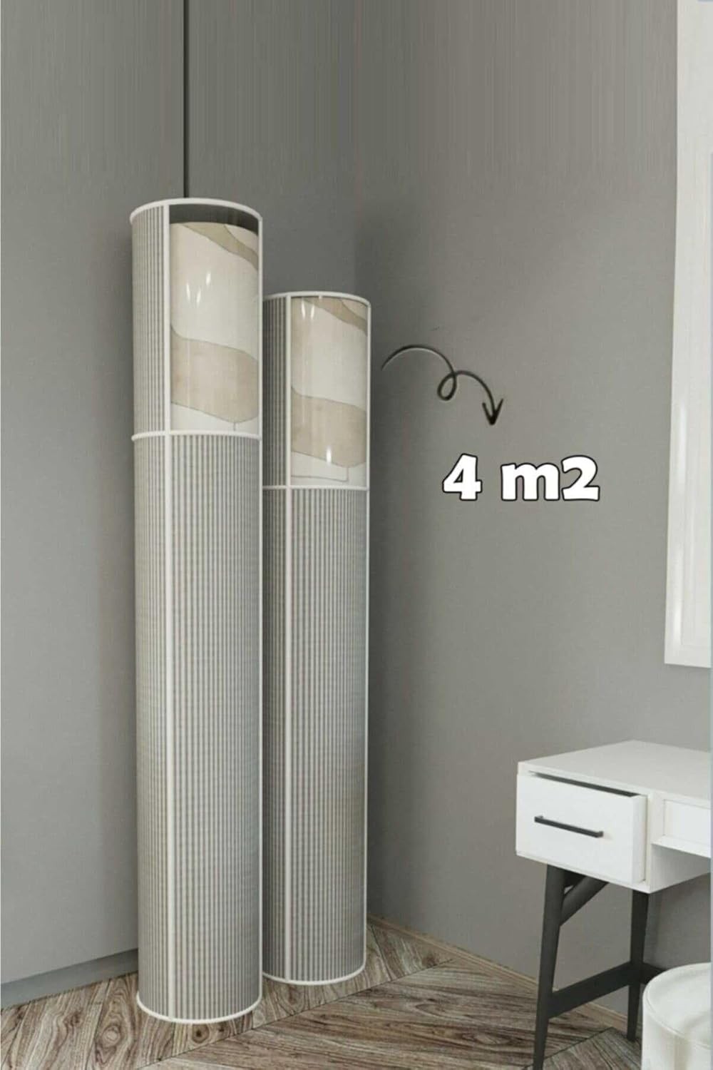 Özkaya Store Hava Geçiren Özellikli Pvc Pencereli Halı Kılıfı Hurcu 00678 (4 M2) görsel 2