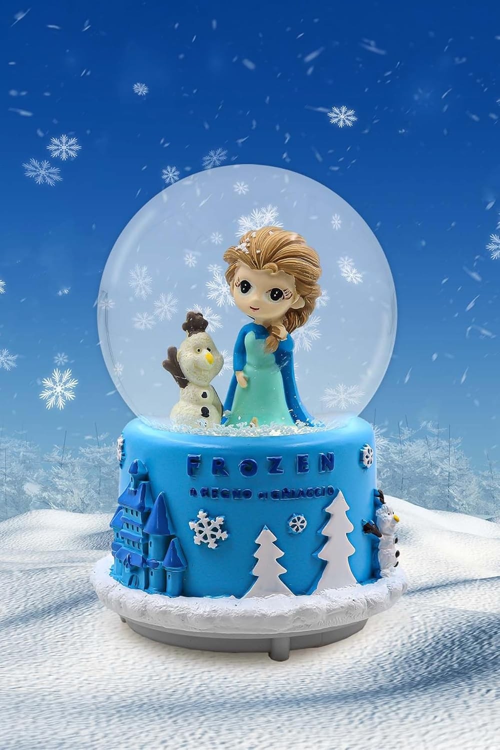 OEM Işıklı Müzikli Frozen Kar Küresi
