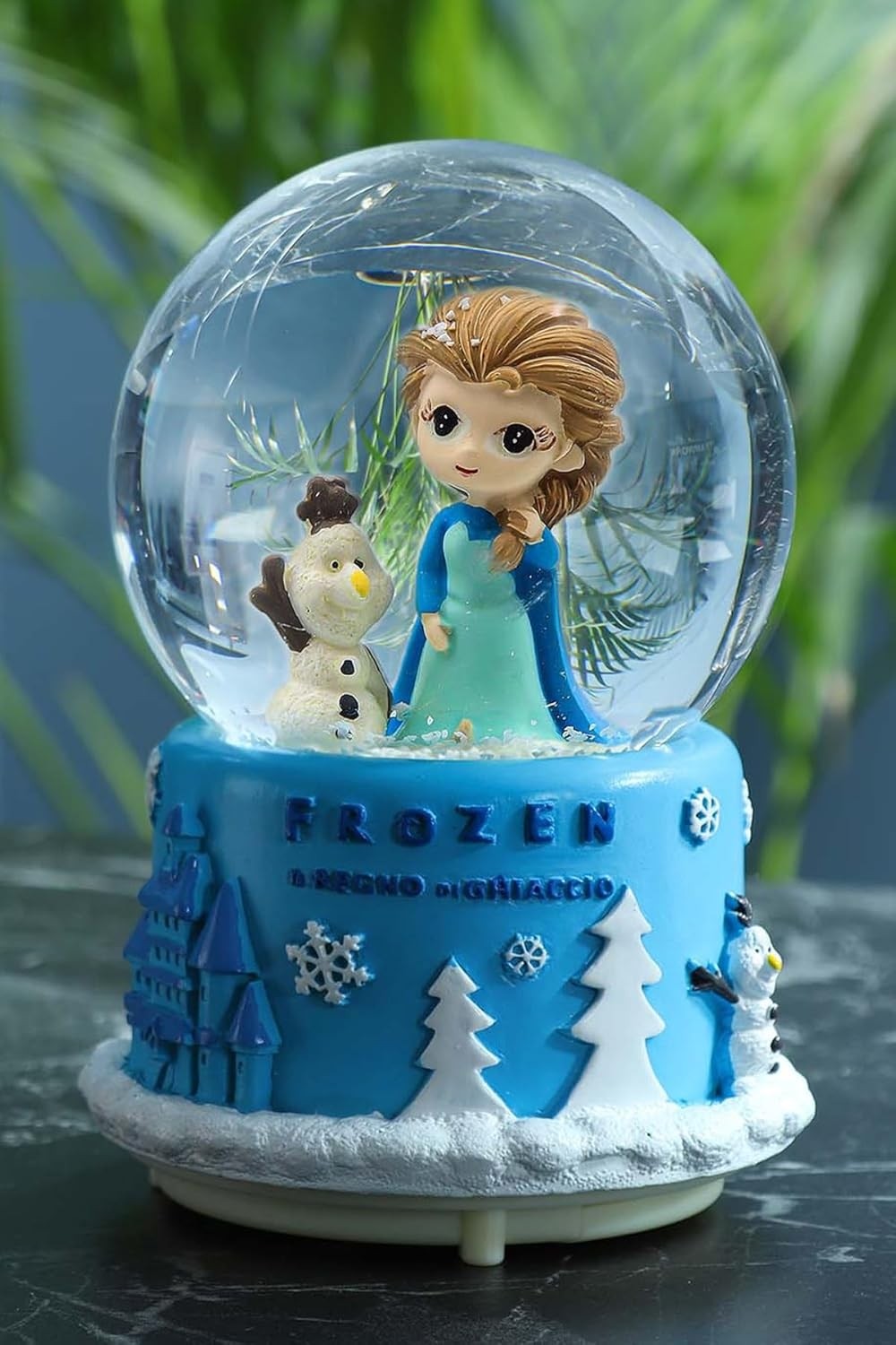 OEM Işıklı Müzikli Frozen Kar Küresi görsel 3