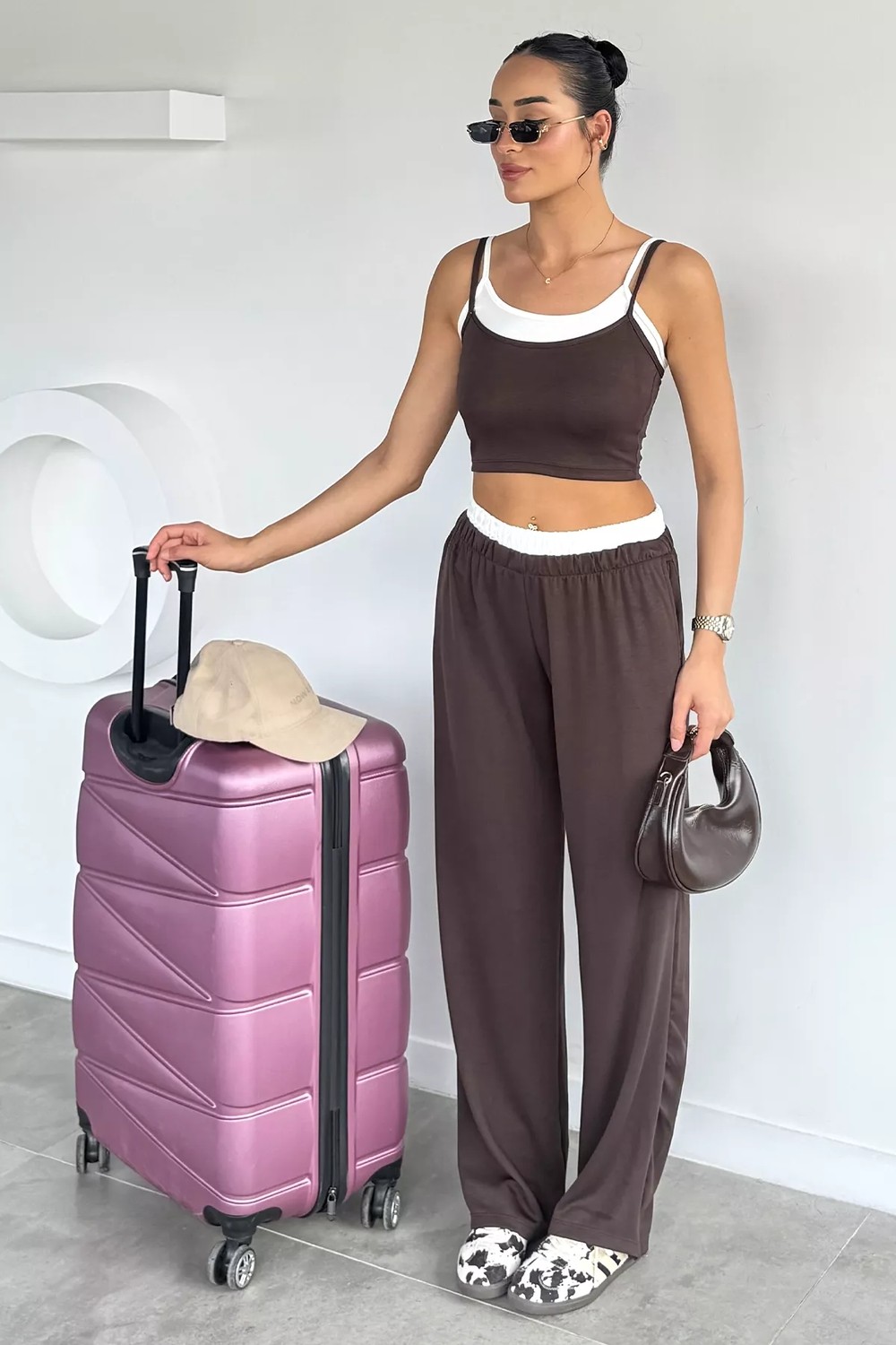 Gülseli Ip Askılı Büstiyer Pantolon Ikili Takım P-00022416