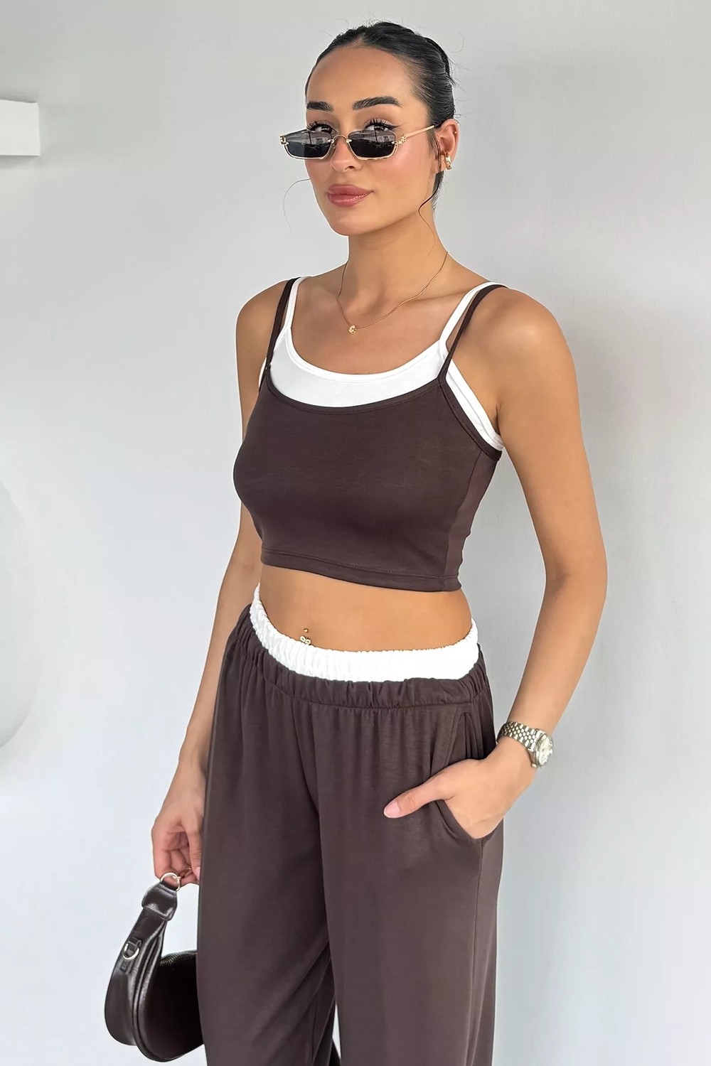 Gülseli Ip Askılı Büstiyer Pantolon Ikili Takım P-00022416 görsel 2