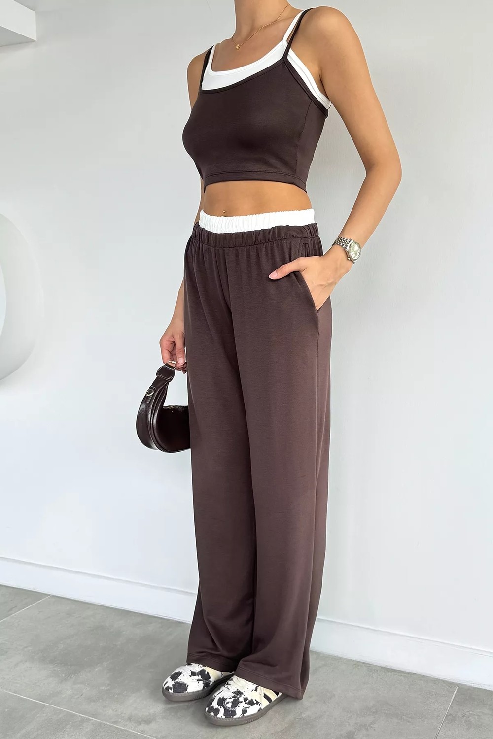 Gülseli Ip Askılı Büstiyer Pantolon Ikili Takım P-00022416 görsel 3