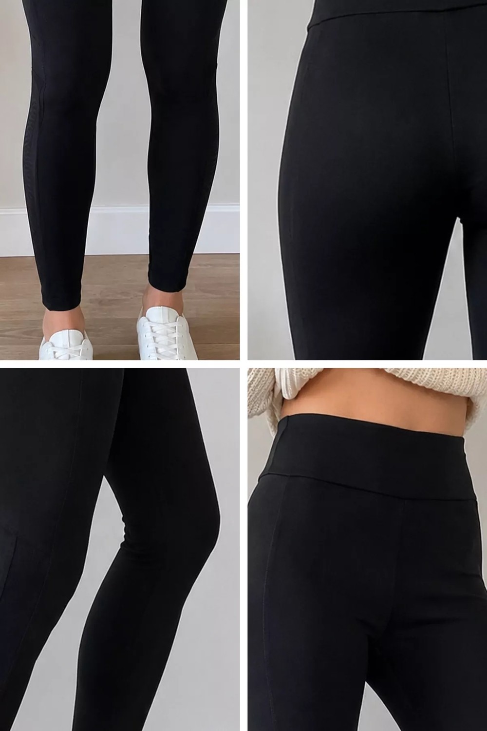 Gülseli Kadın Tül Detaylı Yüksek Bel Tayt P-00022398 görsel 3