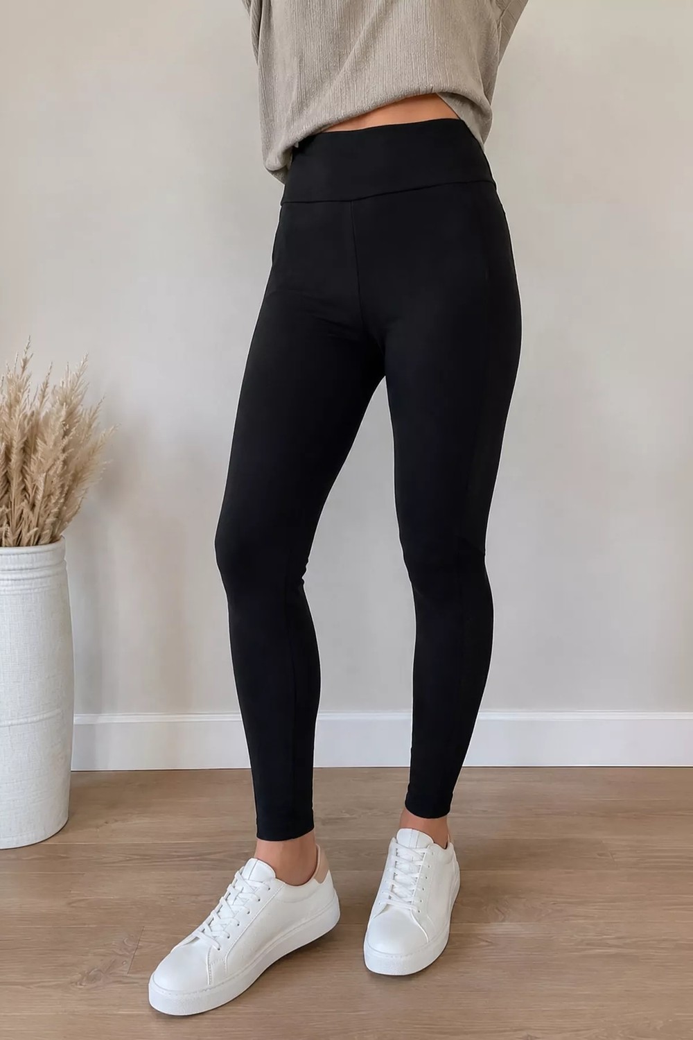 Gülseli Kadın Tül Detaylı Yüksek Bel Tayt P-00022398 görsel 4