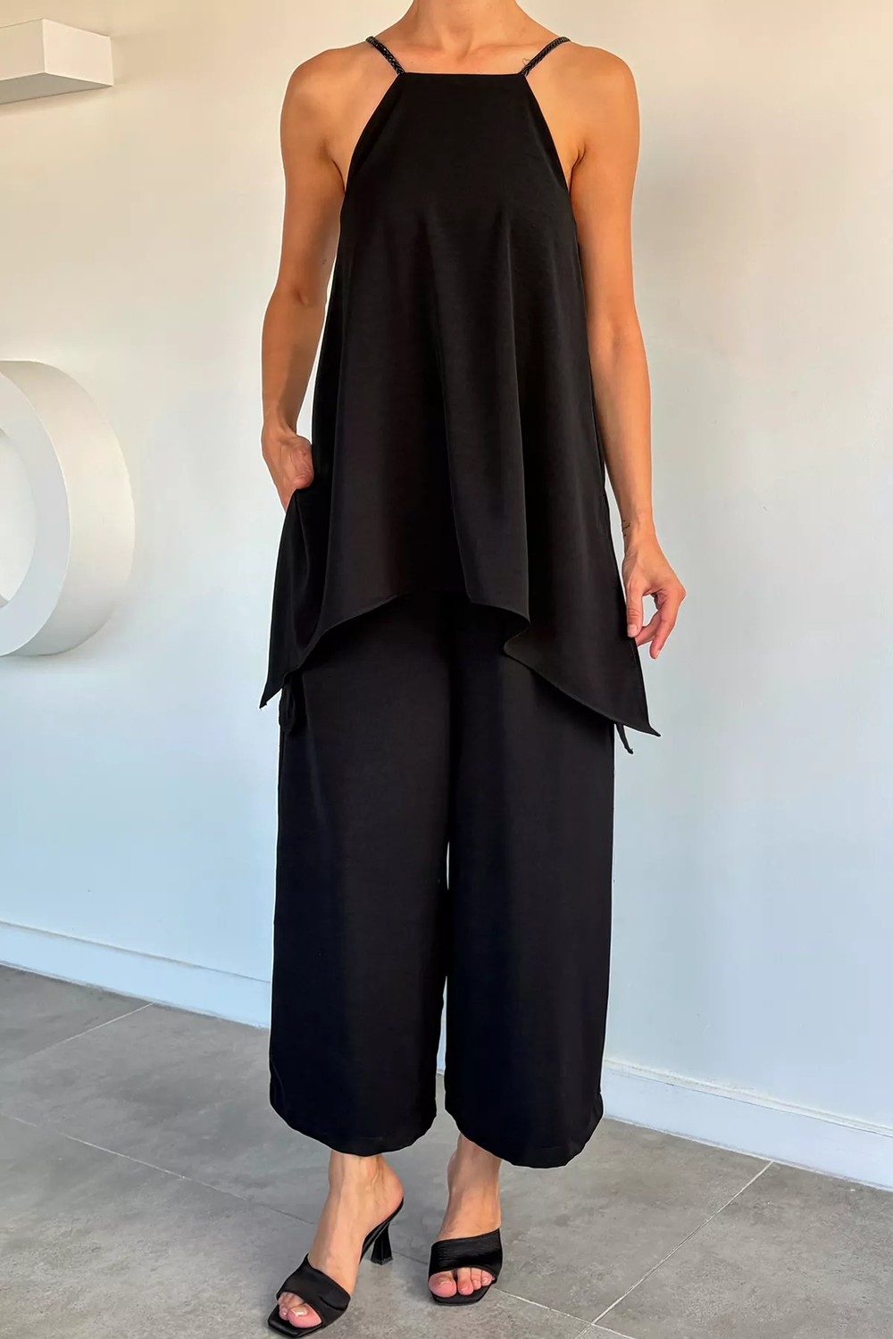 Gülseli Kadın Örgü Askılı Tarz Tulum P-00022282 görsel 3