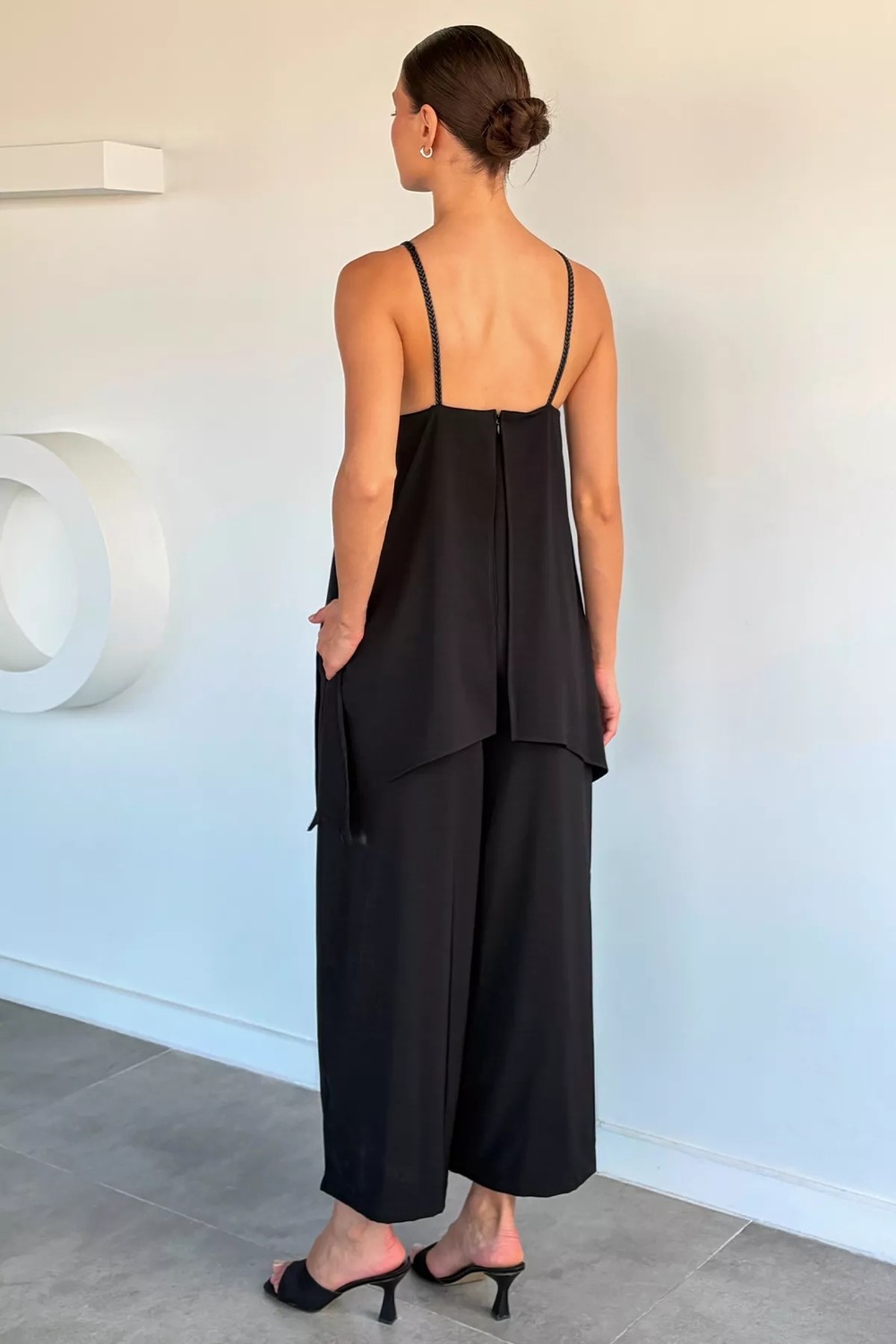 Gülseli Kadın Örgü Askılı Tarz Tulum P-00022282 görsel 4