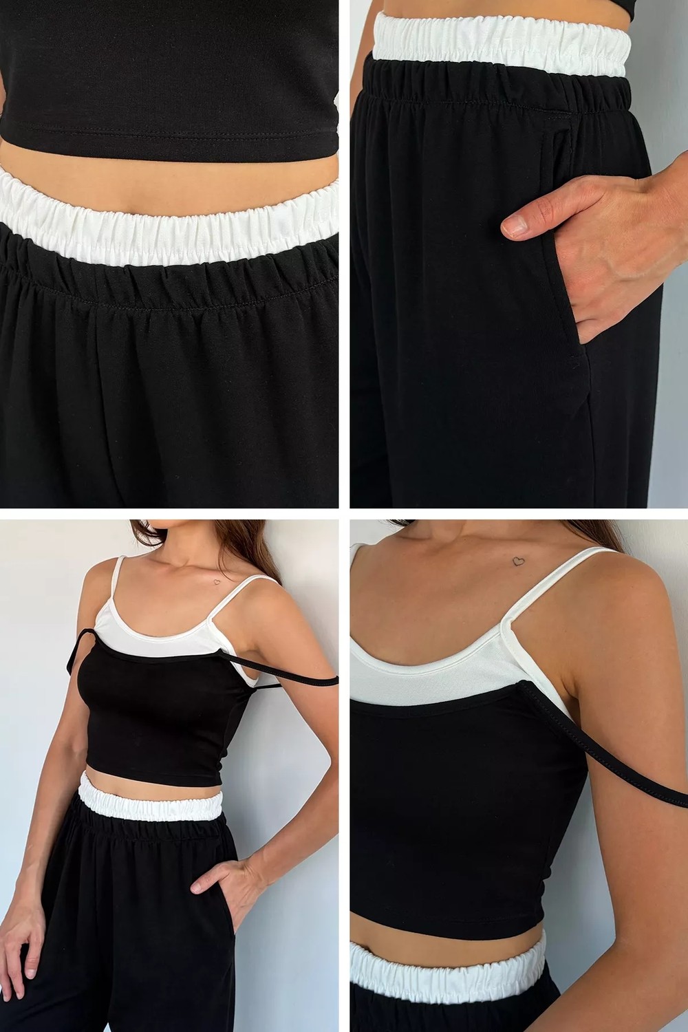 Gülseli Ip Askılı Büstiyer Pantolon Ikili Takım P-00022416 görsel 7