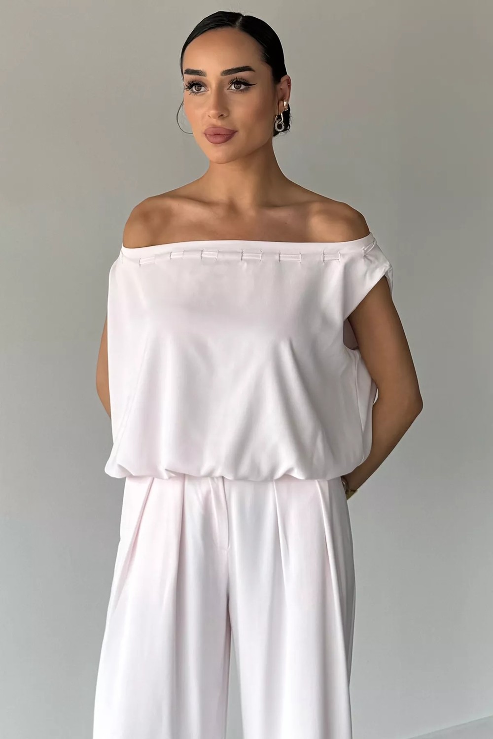 Gülseli Kadın Bel Lastikli Pantolon Bluz Ikili Takım P-00022163