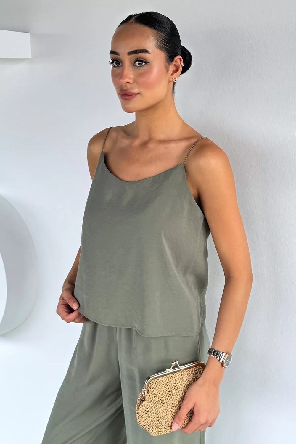 Gülseli Ip Askılı Bluz Pantolon Ikili Takım P-00021829 görsel 6