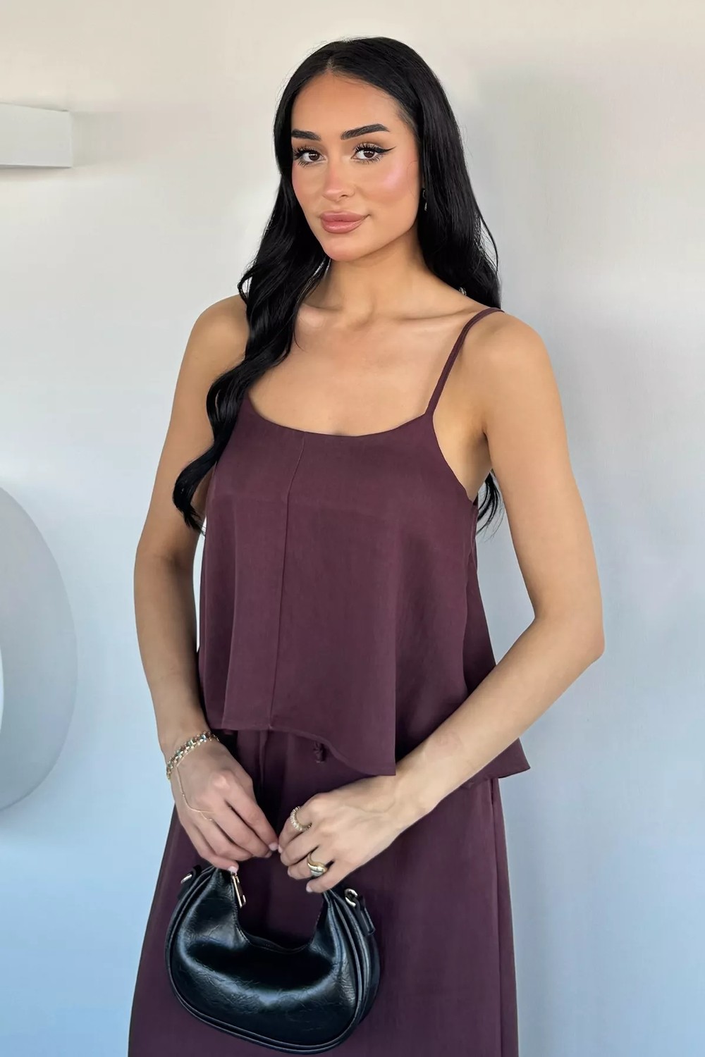 Gülseli Perry Kadın Ayarlanabilir Askılı Bluz Bel Lastikli Etek Ikili Takım P-00022172 görsel 7