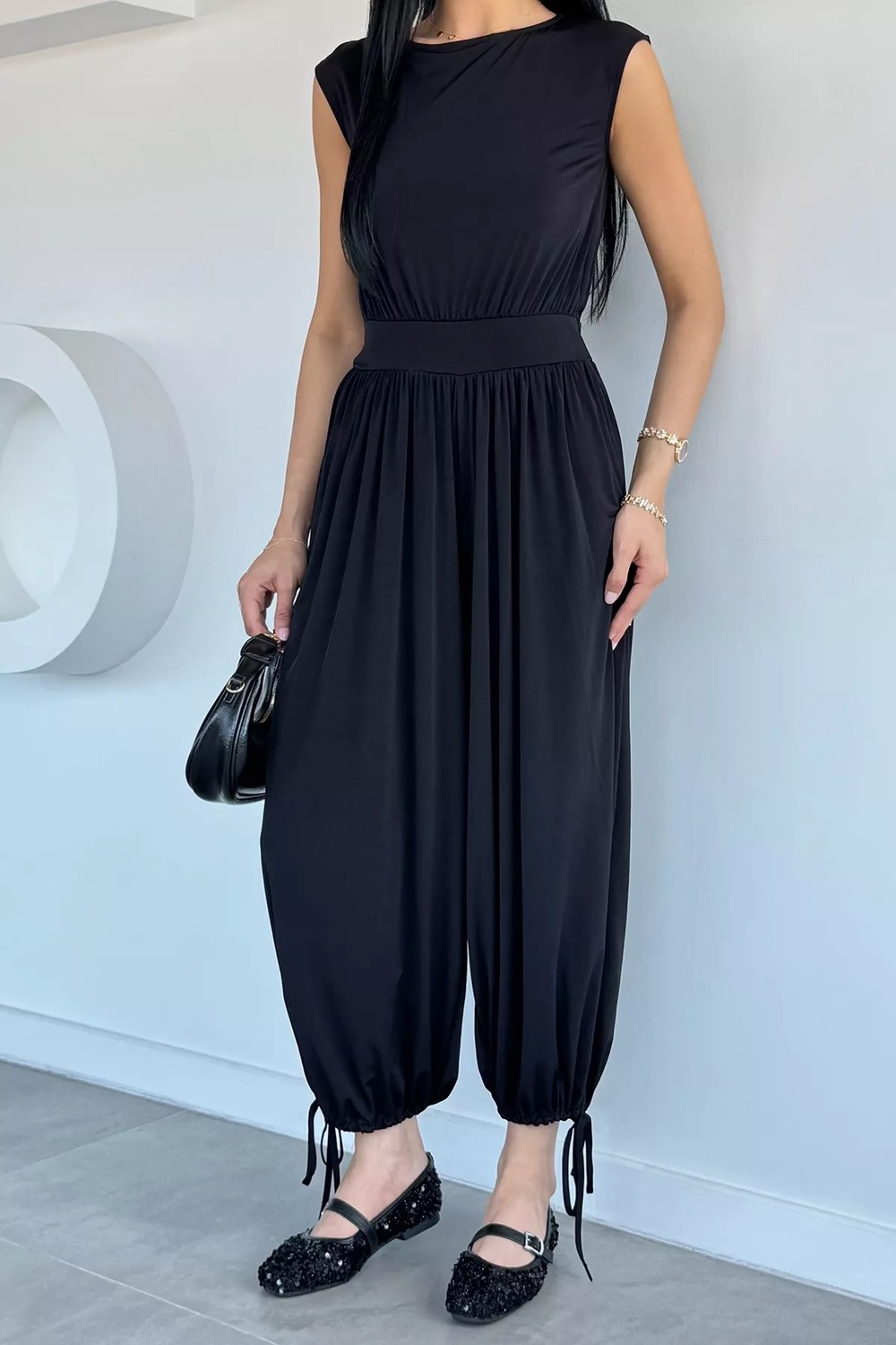 Gülseli Paça Bağcıklı Tulum P-00022198 görsel 2