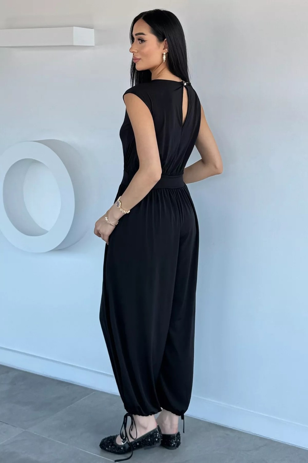 Gülseli Paça Bağcıklı Tulum P-00022198 görsel 4