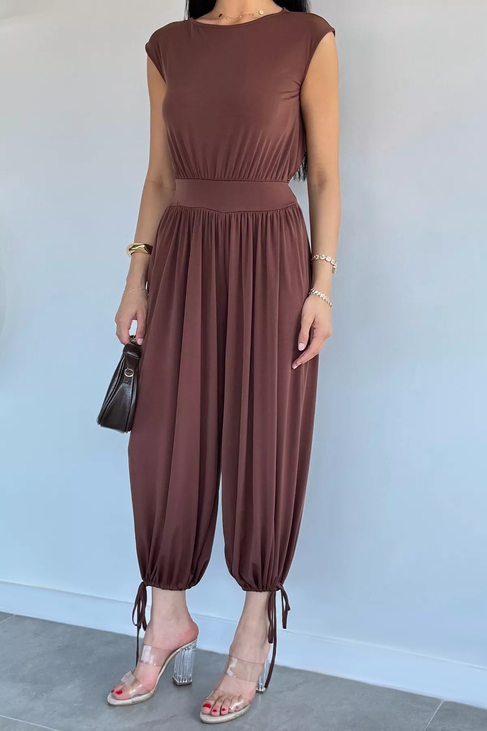 Gülseli Paça Bağcıklı Tulum P-00022198 görsel 6